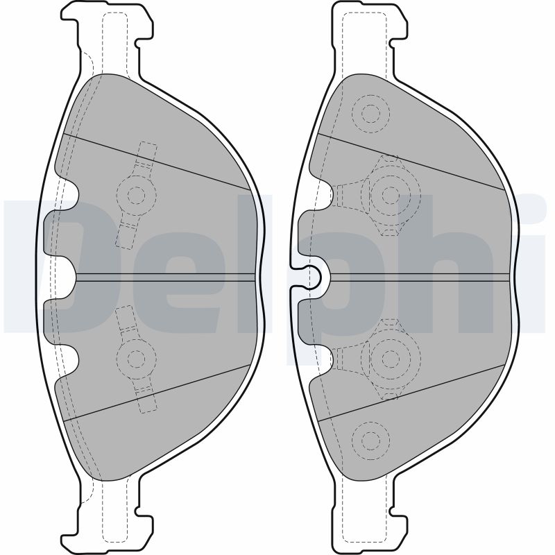 set placute frana,frana disc LP2041 DELPHI