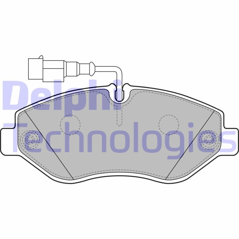 Set placute frana,frana disc LP2043 DELPHI