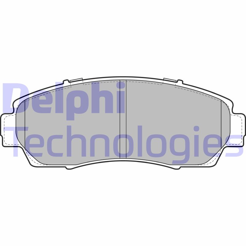 Set placute frana,frana disc LP2046 DELPHI