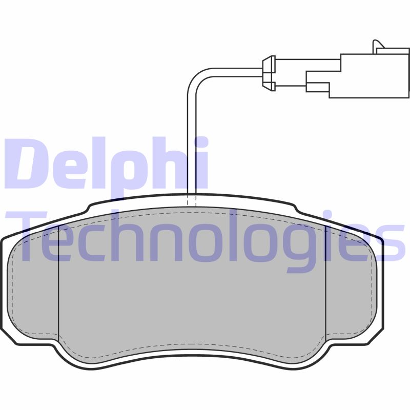 Set placute frana,frana disc LP2054 DELPHI