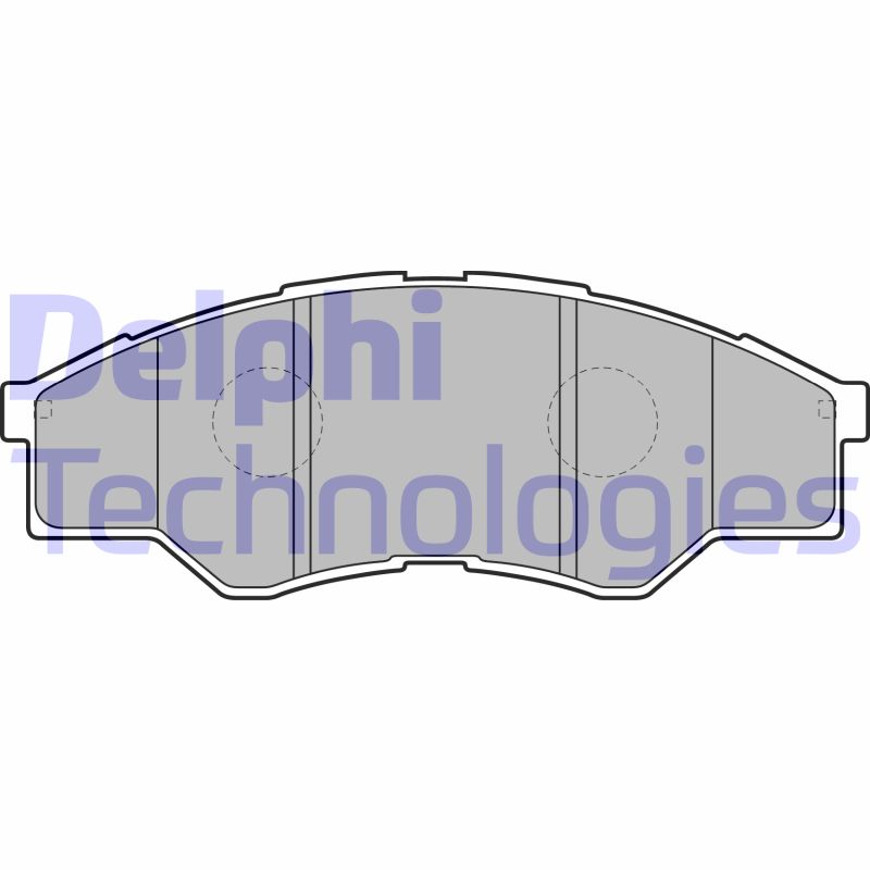 Set placute frana,frana disc LP2060 DELPHI