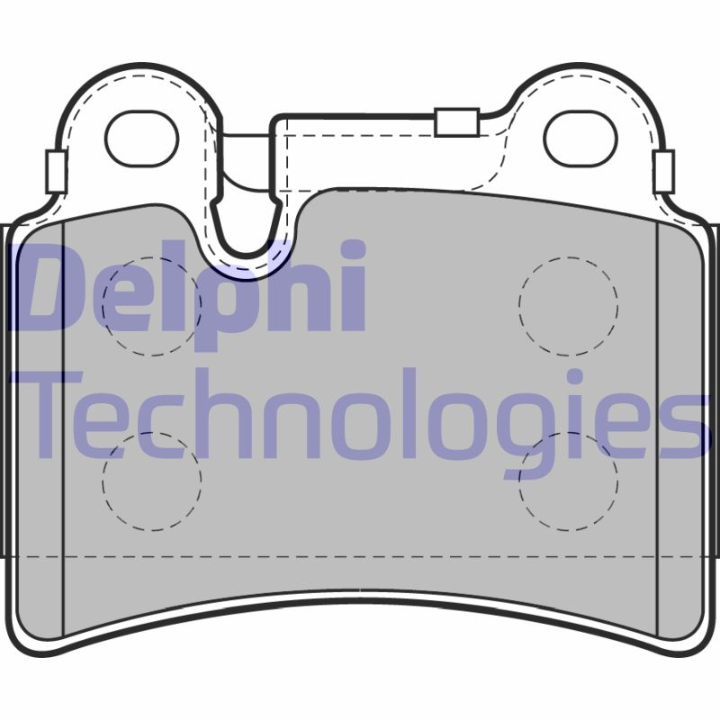 Set placute frana,frana disc LP2061 DELPHI