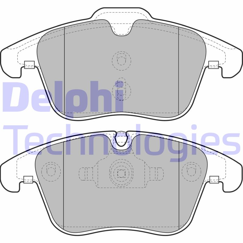 Set placute frana,frana disc LP2065 DELPHI