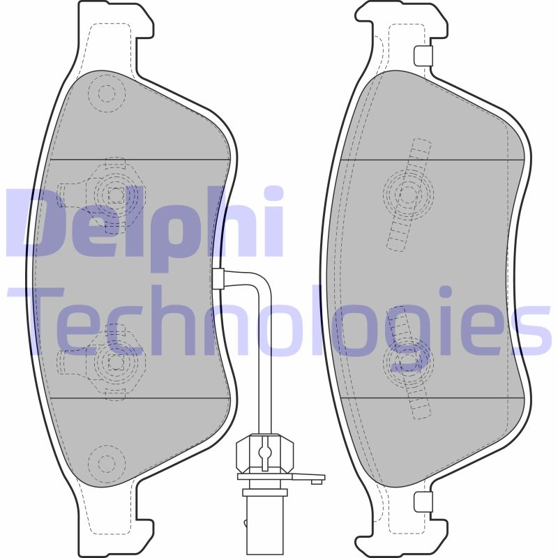 Set placute frana,frana disc LP2072 DELPHI