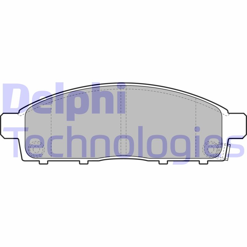 Set placute frana,frana disc LP2074 DELPHI