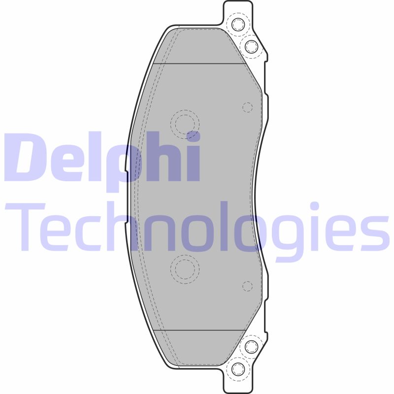 Set placute frana,frana disc LP2082 DELPHI