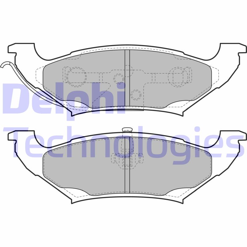 Set placute frana,frana disc LP2085 DELPHI