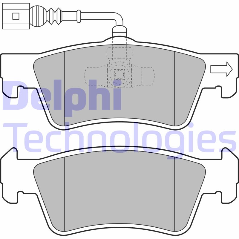 Set placute frana,frana disc LP2086 DELPHI