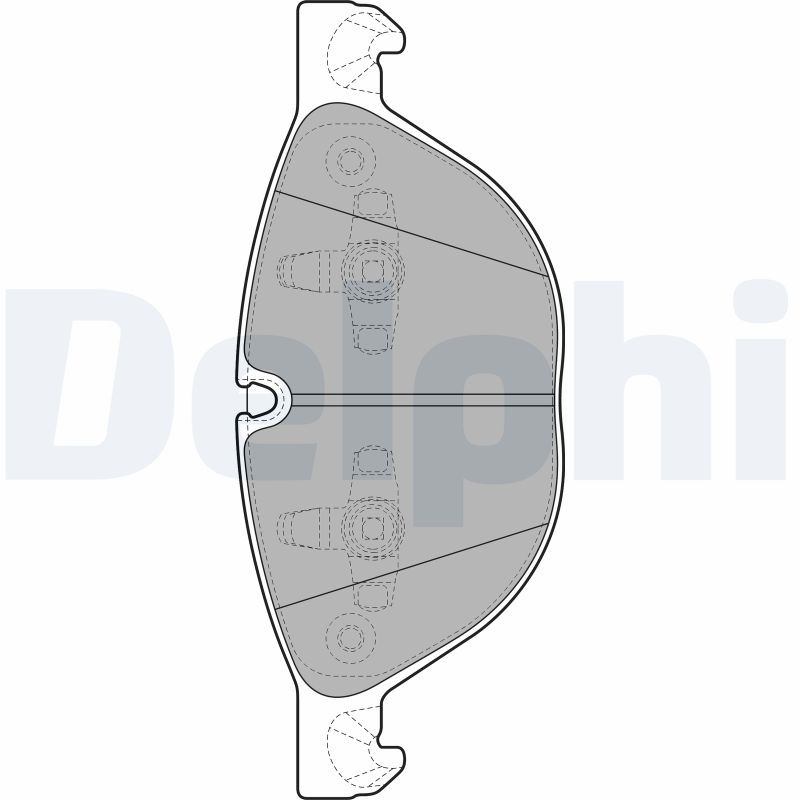 set placute frana,frana disc LP2091 DELPHI