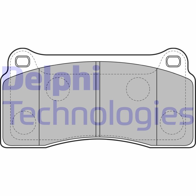 Set placute frana,frana disc LP2113 DELPHI