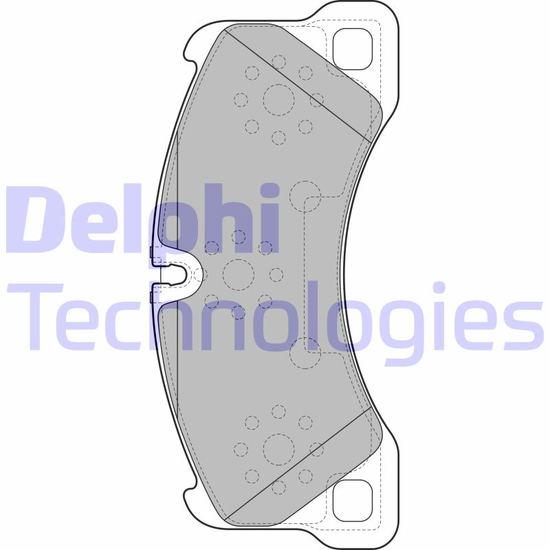 Set placute frana,frana disc LP2117 DELPHI