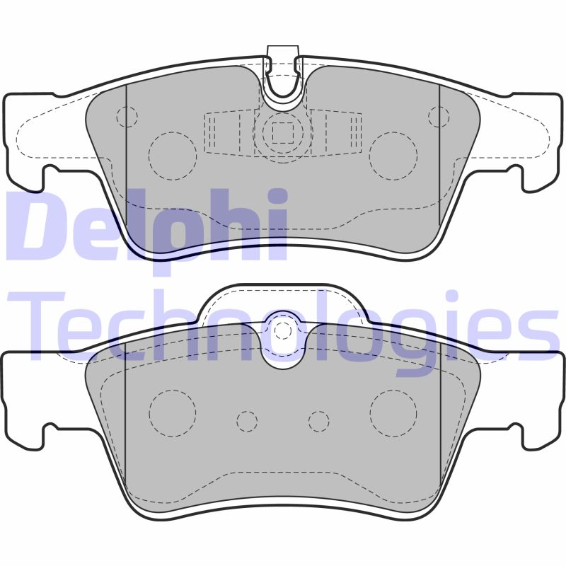 Set placute frana,frana disc LP2124 DELPHI