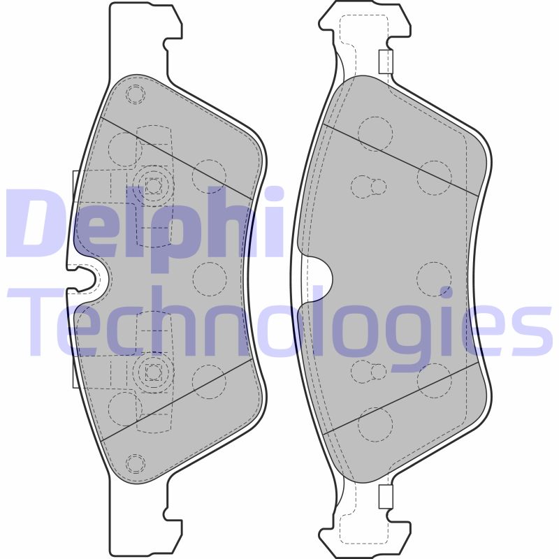 Set placute frana,frana disc LP2125 DELPHI