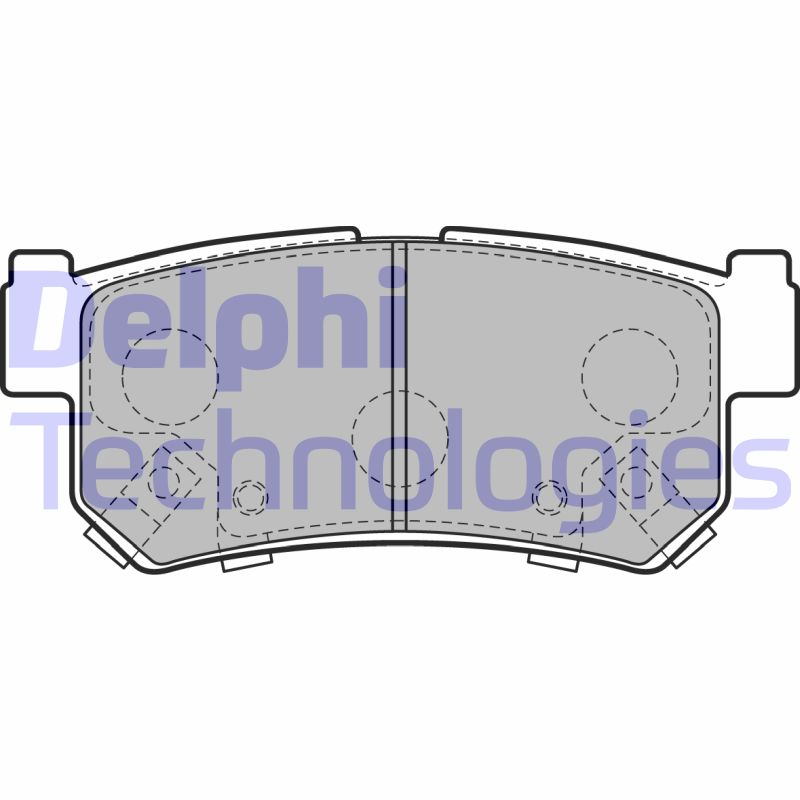 Set placute frana,frana disc LP2127 DELPHI