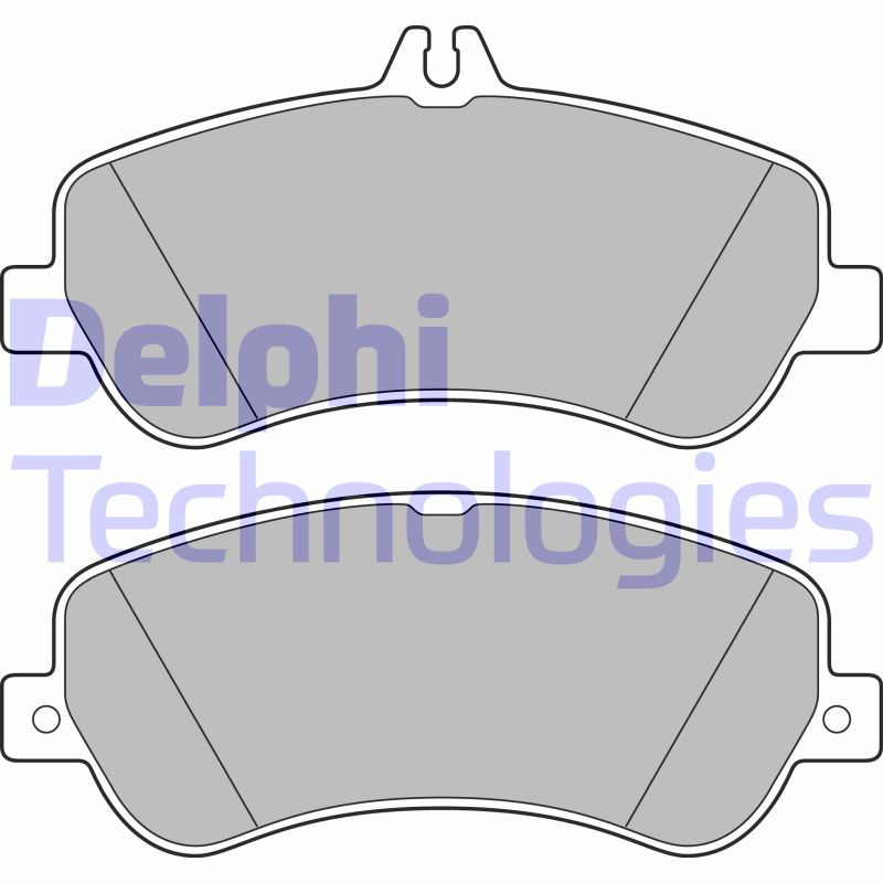 Set placute frana,frana disc LP2146 DELPHI