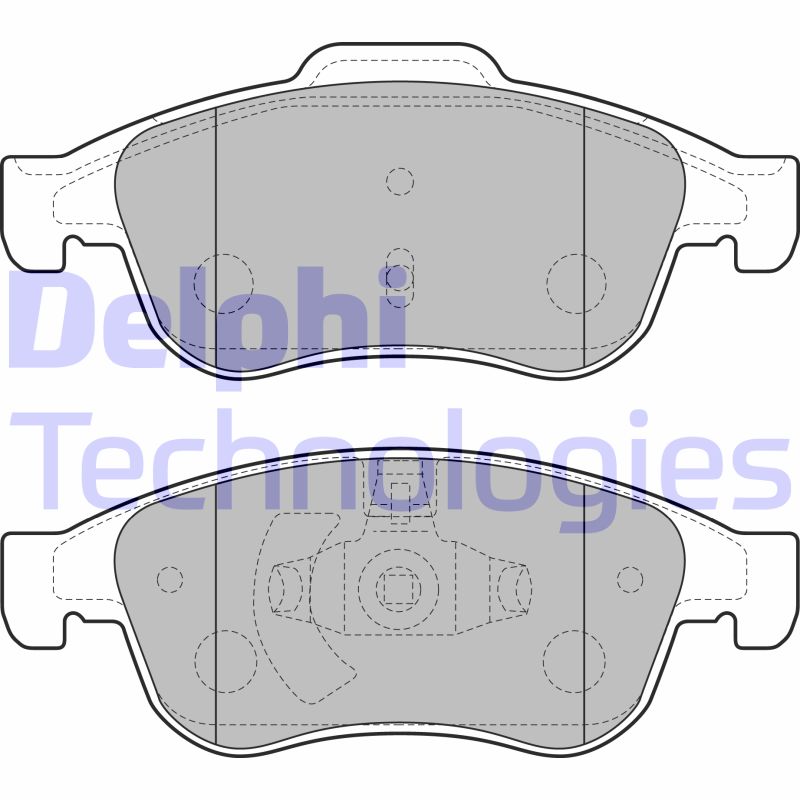 Set placute frana,frana disc LP2152 DELPHI