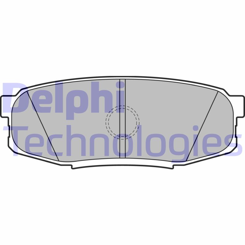 Set placute frana,frana disc LP2154 DELPHI