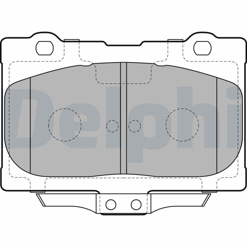 set placute frana,frana disc LP2155 DELPHI