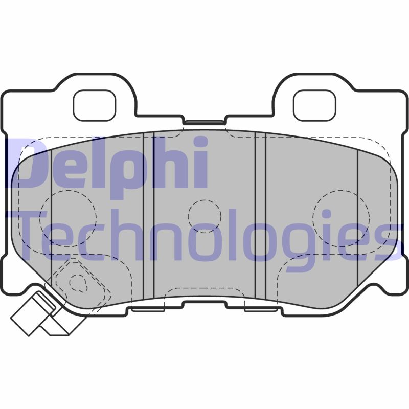 Set placute frana,frana disc LP2157 DELPHI