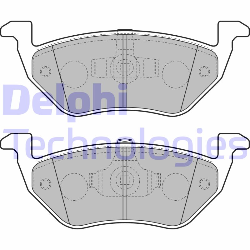 Set placute frana,frana disc LP2158 DELPHI