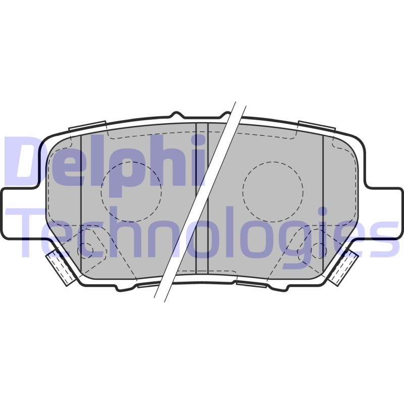 Set placute frana,frana disc LP2160 DELPHI