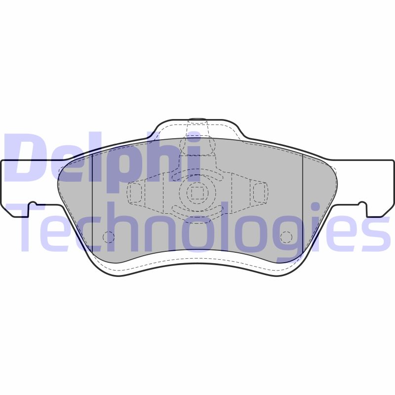 Set placute frana,frana disc LP2161 DELPHI