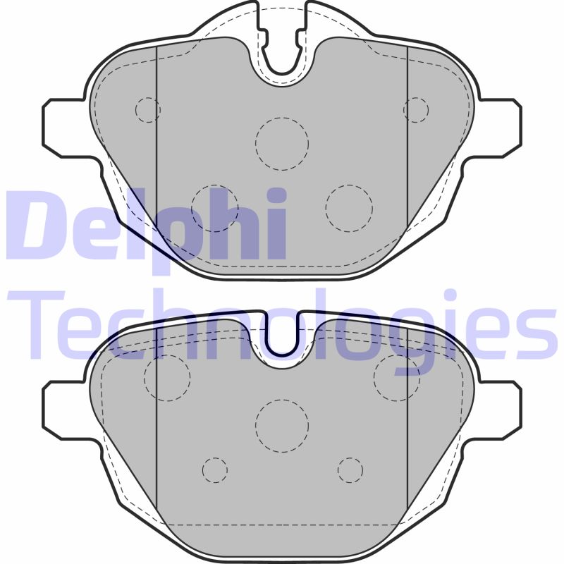 Set placute frana,frana disc LP2162 DELPHI