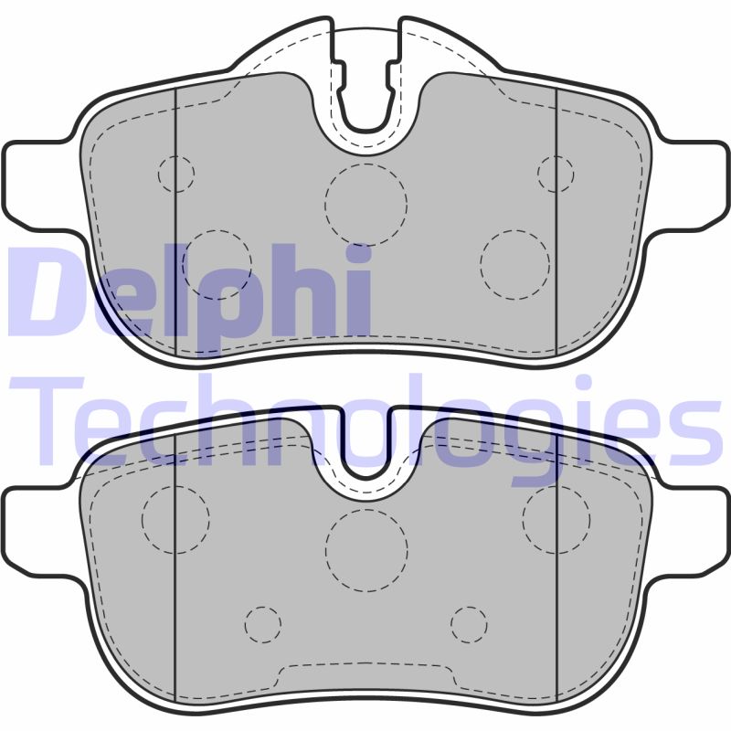 Set placute frana,frana disc LP2163 DELPHI