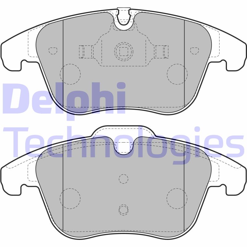 Set placute frana,frana disc LP2165 DELPHI