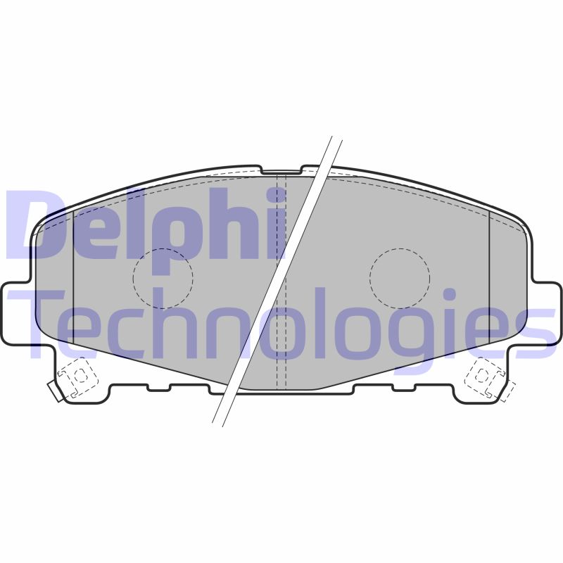 Set placute frana,frana disc LP2166 DELPHI