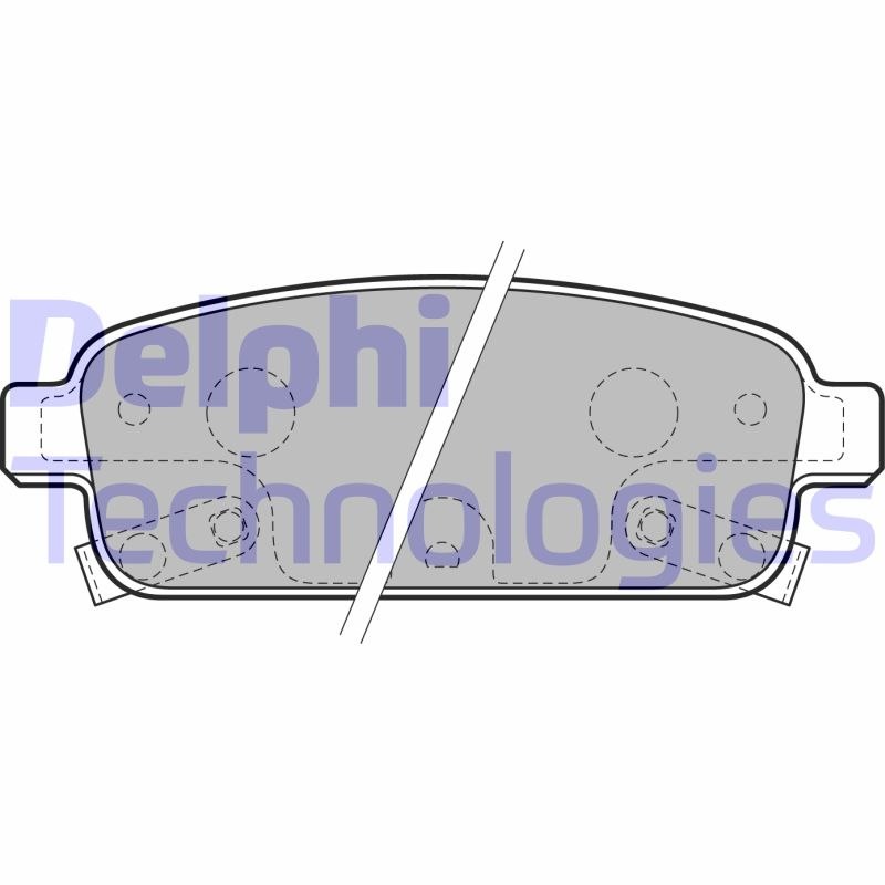 Set placute frana,frana disc LP2167 DELPHI