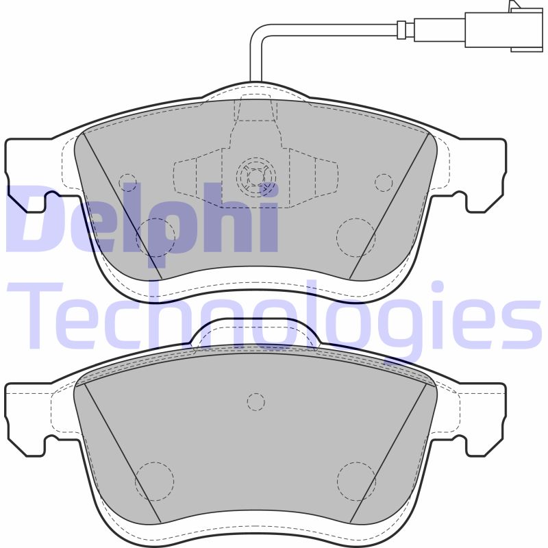 Set placute frana,frana disc LP2168 DELPHI