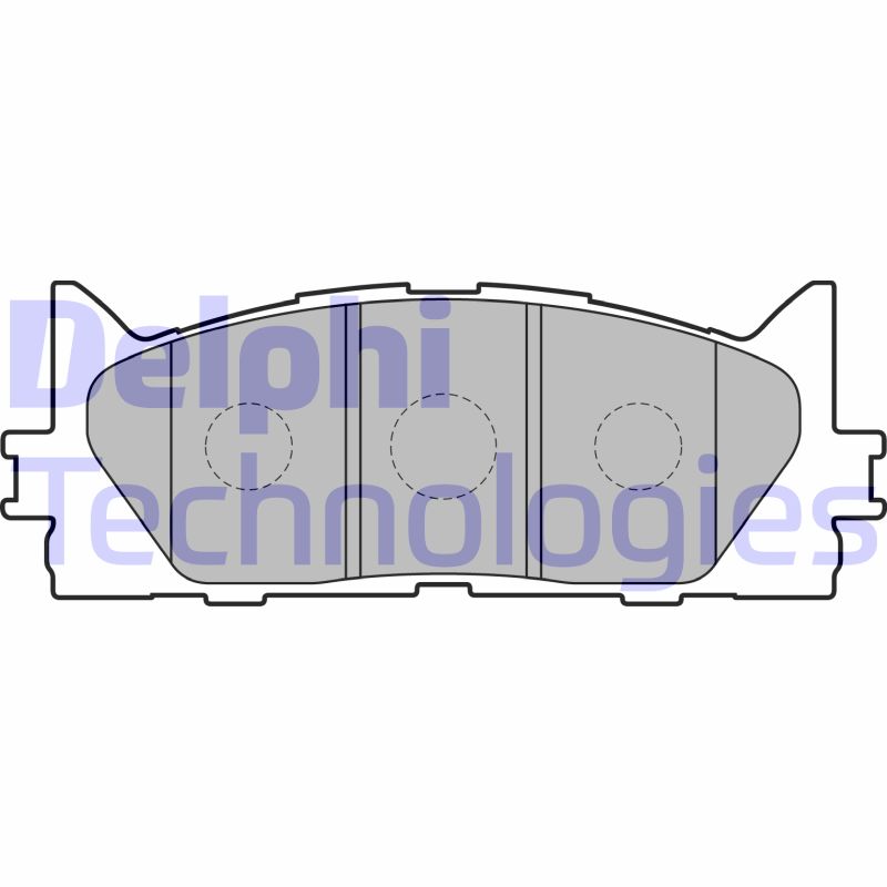 Set placute frana,frana disc LP2169 DELPHI