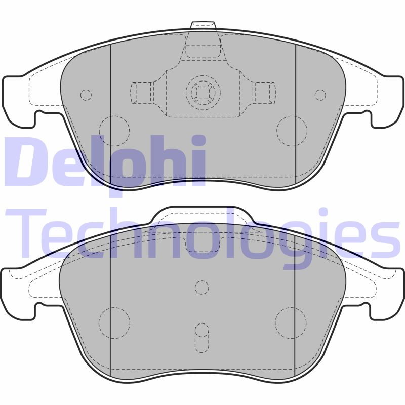 Set placute frana,frana disc LP2181 DELPHI