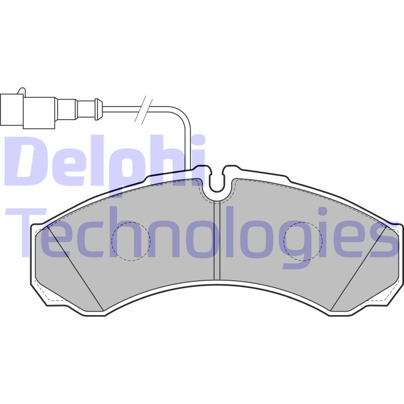 Set placute frana,frana disc LP2185 DELPHI