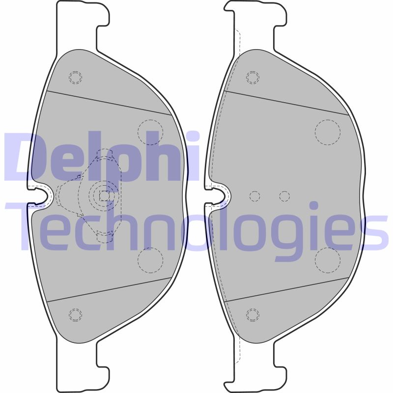 Set placute frana,frana disc LP2189 DELPHI