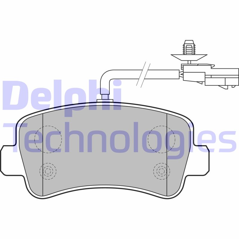 Set placute frana,frana disc LP2191 DELPHI