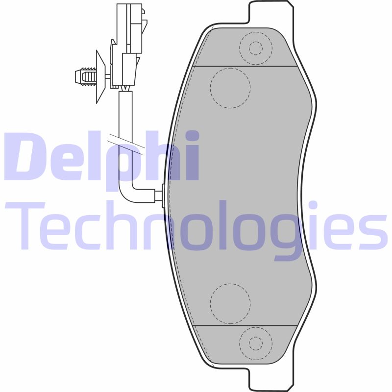 Set placute frana,frana disc LP2192 DELPHI