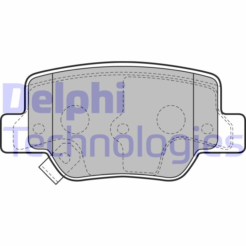 Set placute frana,frana disc LP2193 DELPHI