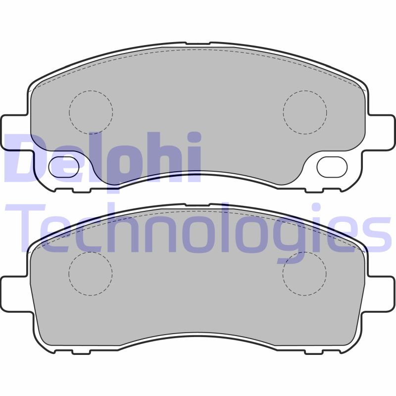 Set placute frana,frana disc LP2204 DELPHI