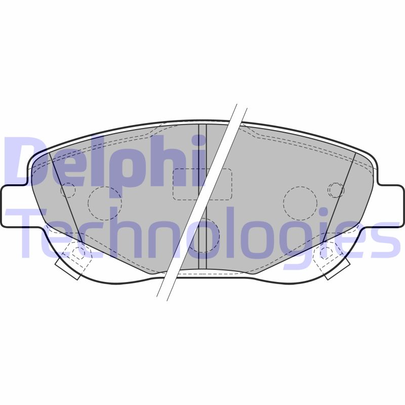 Set placute frana,frana disc LP2207 DELPHI