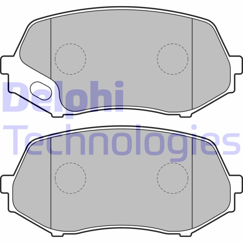 Set placute frana,frana disc LP2208 DELPHI