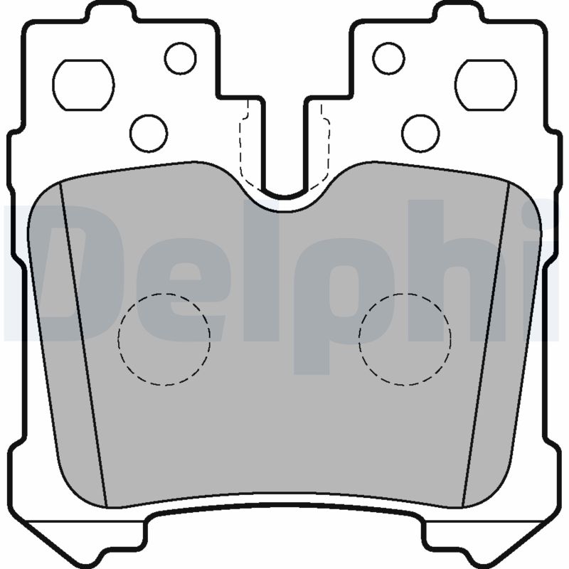 set placute frana,frana disc LP2214 DELPHI