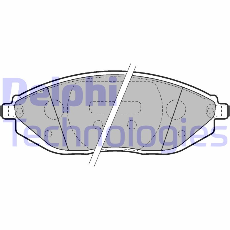 Set placute frana,frana disc LP2218 DELPHI