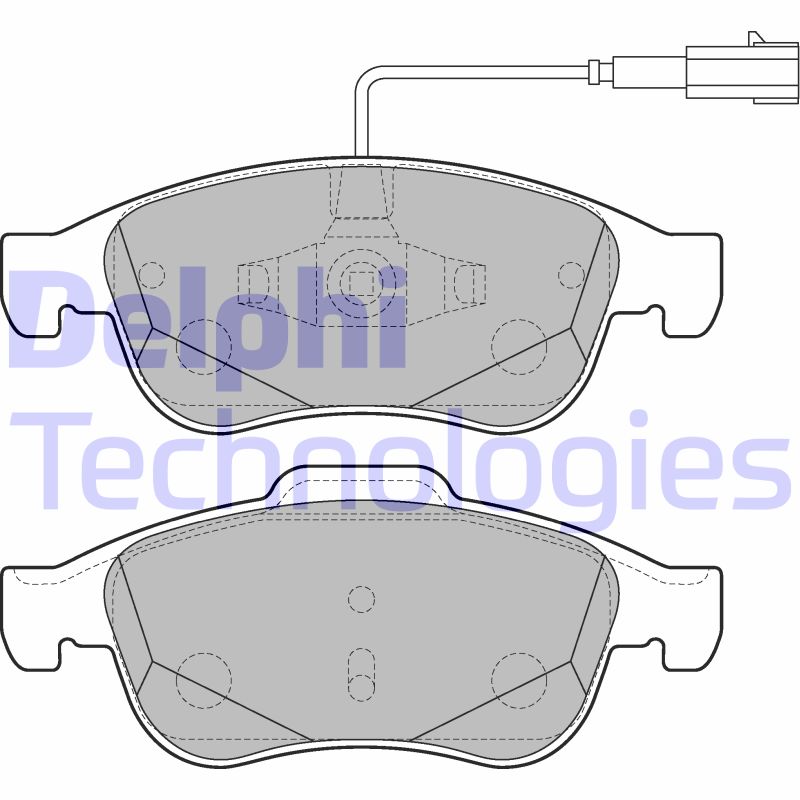 Set placute frana,frana disc LP2220 DELPHI