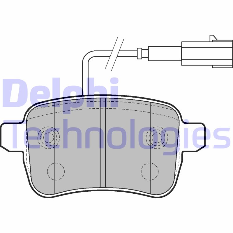 Set placute frana,frana disc LP2222 DELPHI