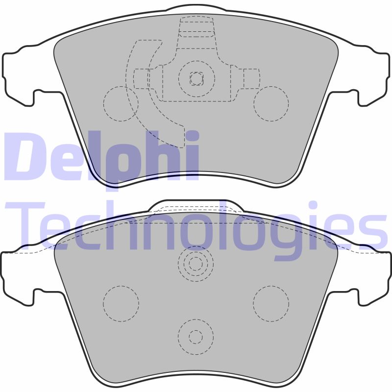 Set placute frana,frana disc LP2224 DELPHI