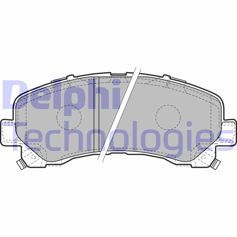 Set placute frana,frana disc LP2229 DELPHI