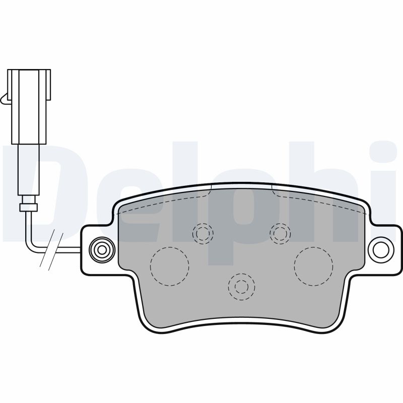 set placute frana,frana disc LP2231 DELPHI