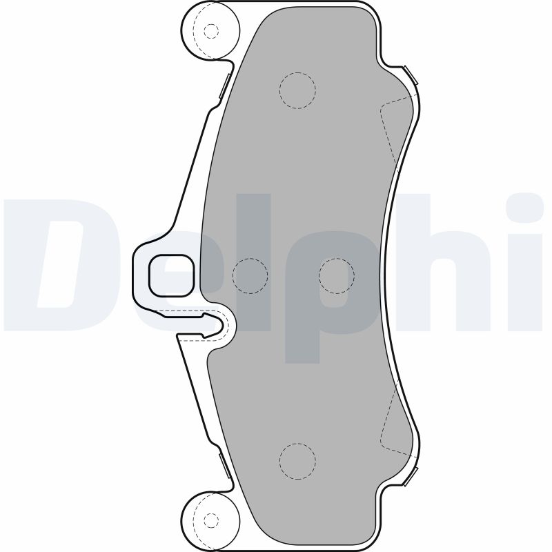 set placute frana,frana disc LP2232 DELPHI